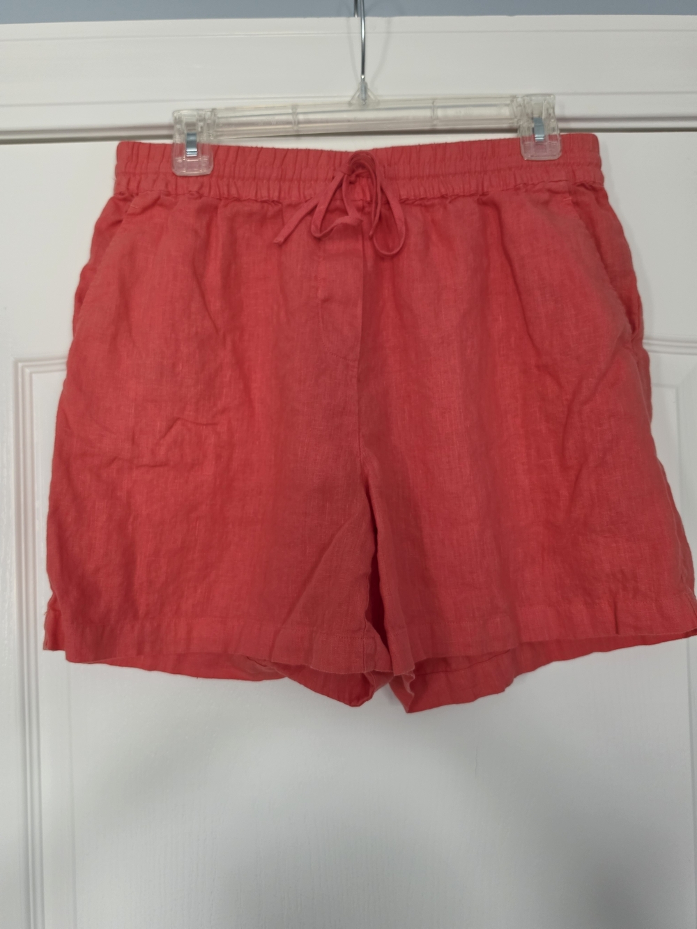 J. McLaughlin Coral Drawstring Linen Shorts